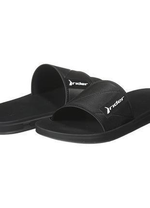 Чоловічі чорні з термопластичної гуми шльопанці rider 50003