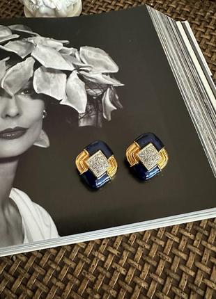 Винтажные клипсы royal bijou