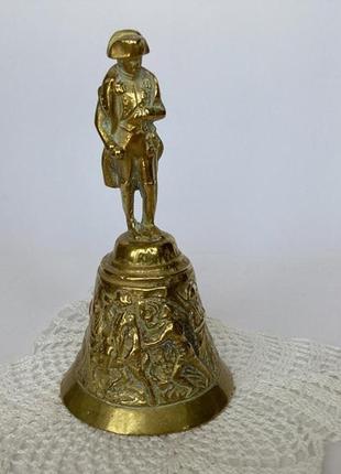 Старинный колокольчик наполеон! бронза!