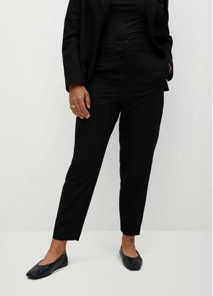 Женские брюки mango 5xl 6xl 58 60 штаны на резинке большой размер летние