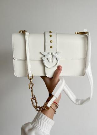 Женская сумка pinko premium белая 27х17х8