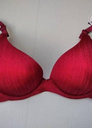 Бюстгальтер miss luna безшовний push up рука адама бордовий 85в 8506