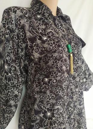 Стильное и современное удлиненное платье -рубашка из вискозы3 фото