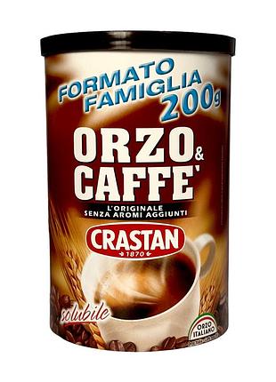 Кава ячмінна орзо crastan з додаванням розчинної кави orzo e caffe 200г