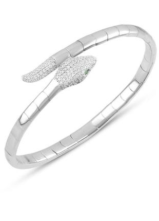 Срібний браслет silverthin з фіанітами, вага виробу 17,66 г (2080145) 18 розмір