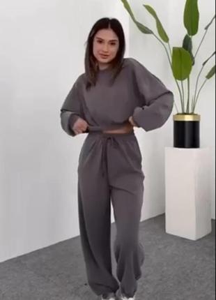 Женский теплый флисовый костюм