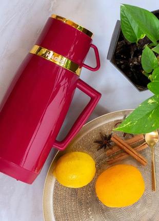 Термос для води magio mg-1050r 1л, термос похідний, термос am-802 для риболовлі