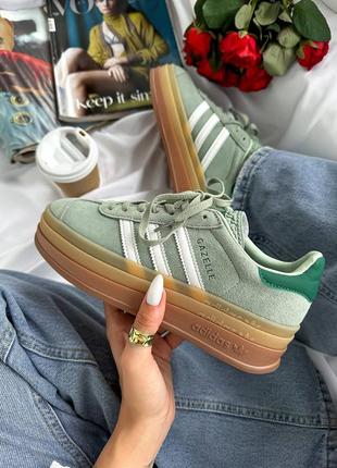 Жіночі кросівки gazelle bold grey💚