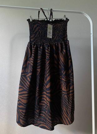 Сарафан в анималистичный принт