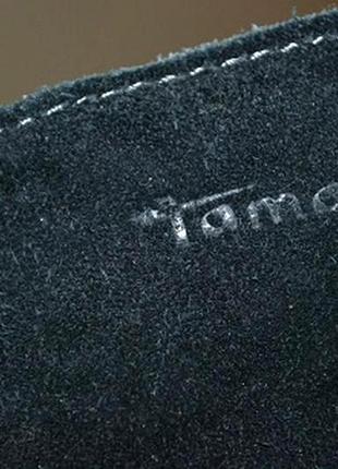 👢замшеві черевики ботильйони на танкетці тм 'tamaris' р-р 40 (25,8 см)6 фото