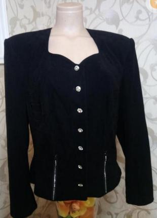 Піджак велюровий жіночий р-р 52