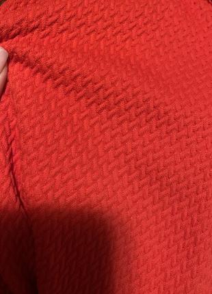 Червоний суцільний купальник рубчик жатка ❤️7 фото