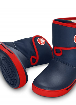 Crocs зимние сапоги  crocband ii 5 gust boot navvy red
