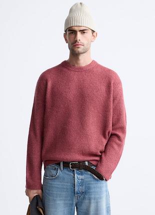 Фактурний светр zara (р. l-xl)