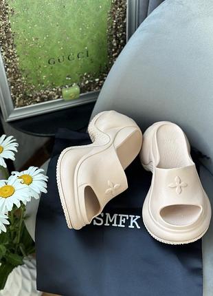 Босоножки женские тапки на толстой подошве тапки smfk