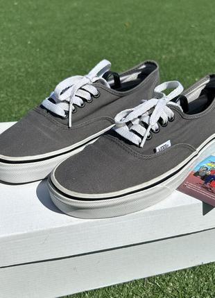 Женские летние кеды vans authentic grey6 фото