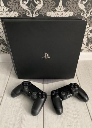 Ідеал! ігрова приставка sony playstation 4 pro 1tb + 2 dualshock 11.50