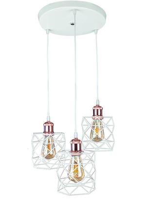Підвісний світильник 756pr105f-3 wh+rg (300)