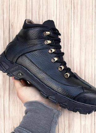 Берці жіночі зимові тактичні. 36-50р чорні. 100% натуральна шкіра! mbzf-2123