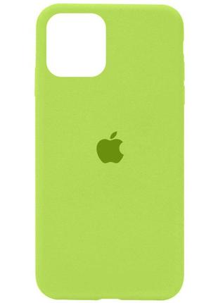 Чохол для смартфона silicone full case aa open cam for apple iphone 11 кругл 24,shiny green