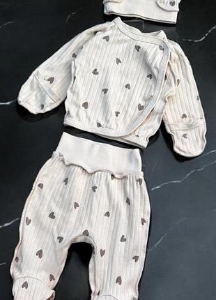 Костюмчик у пологовий,костюм для новонародженого трійка