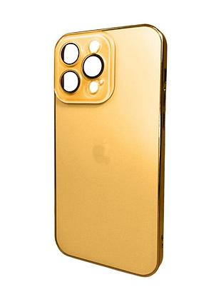Чохол для смартфона ag glass sapphire frame magsafe logo for apple iphone 12 pro max gold