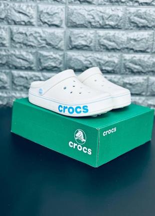 Женские кроксы белого цвета crocs6 фото