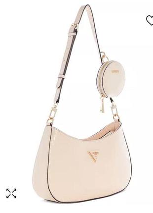 Сумка guess розовая молочная