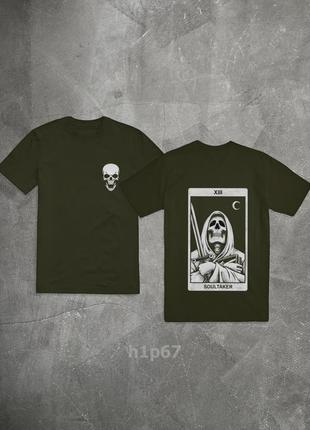 Мужская базовая футболка с крутым принтом