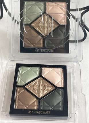 Оригинал. палетка теней dior 5 couleurs eyeshadow palette 👉🏻оттенок 457 fascinate