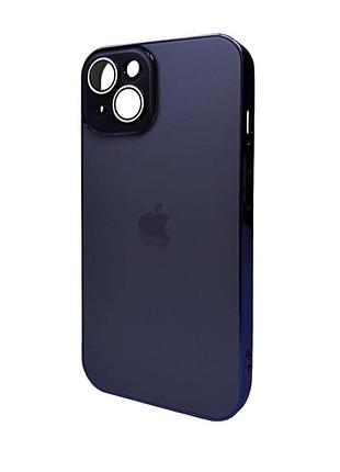 Чохол для смартфона ag glass sapphire frame magsafe logo for apple iphone 13 deep purple