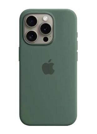 Чохол для смартфона silicone full case aaa magsafe ic for iphone 15 green