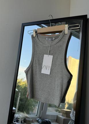 Майка топ в рубрик zara s