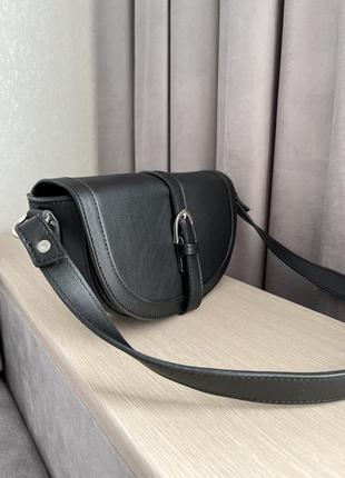 Стильна чорна жіноча сумка клатч на плече розпродаж3 фото