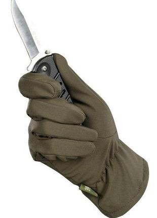 M-tac перчатки демисезонные soft shell olive тактичний одяг bf