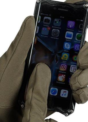 M-tac перчатки демисезонные soft shell olive тактичний одяг bf