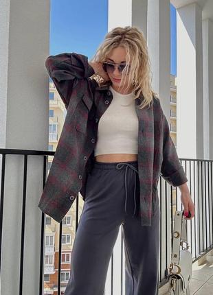 Сорочка в клітинку фланель байка