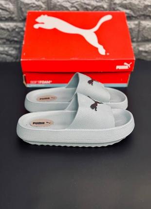 Шлёпанцы женские красного цвета puma3 фото