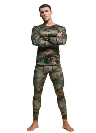 Термобелье для взрослых тактическое sport комплект для военных зсу камуфляж 165-170 см s (3351)