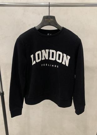 Світшот pieces чорний london жіночий