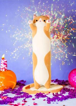 Кот батон мягкая плюшевая игрушка для обнимания 50 см, мягкая игрушка dn-889 для малышей