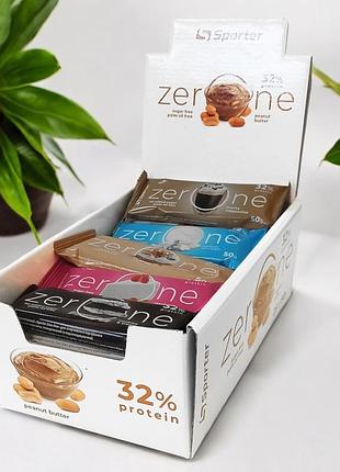 Блок батончиков sporter zero one mix, 50 грамм микс вкусов(без сахара) - 25 шт(79017770)
