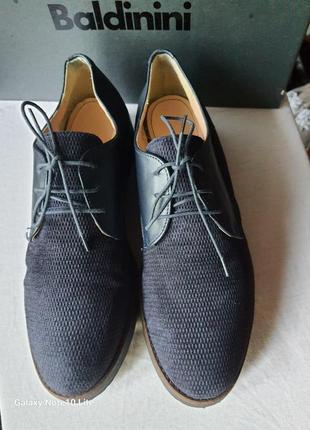 Новые сникеры туфли натуральная замша и кожа blue cox оригинал!1 фото