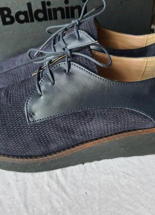 Новые сникеры туфли натуральная замша и кожа blue cox оригинал!4 фото