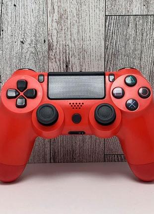 Джойстик doubleshock для ps 4, бездротовий ігровий геймпад ps4/pc акумуляторний джойстик. aj-234 колір: червоний