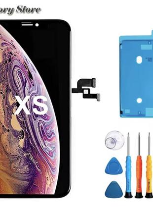 Екран для заміни на iphone xs, 3d сенсорний екран повний збірка