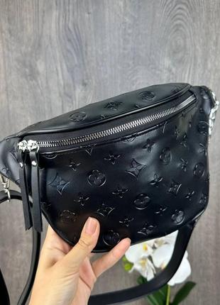 Модна жіноча бананка сумка з тисненням стиль луї віто, сумка-бананка для дівчат pro849
