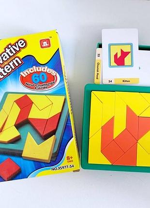 Гра танграм xs977-54 розвиток логіки, в коробці 13, 5*4, 5*20, 5см tzp108