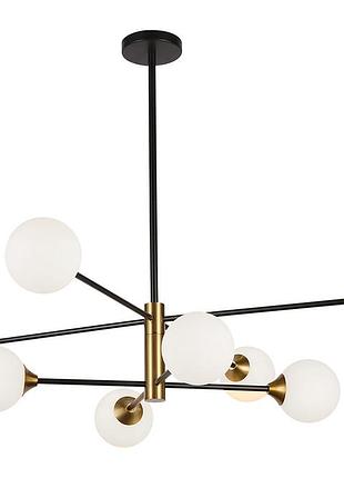 Люстра 752l7910-8 bk+wh