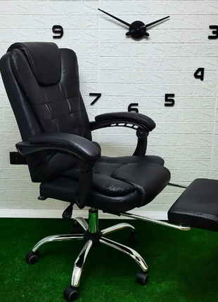 Офісне крісло з підставкою для ніг крісло комп'ютерне